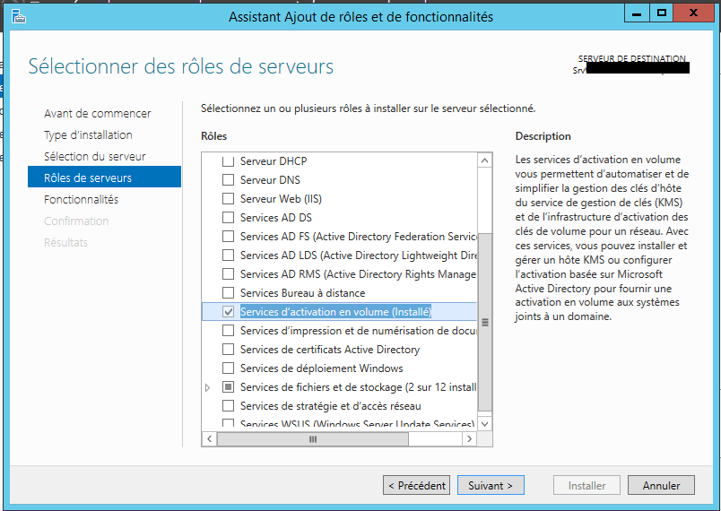 Install KMS Server screenshot