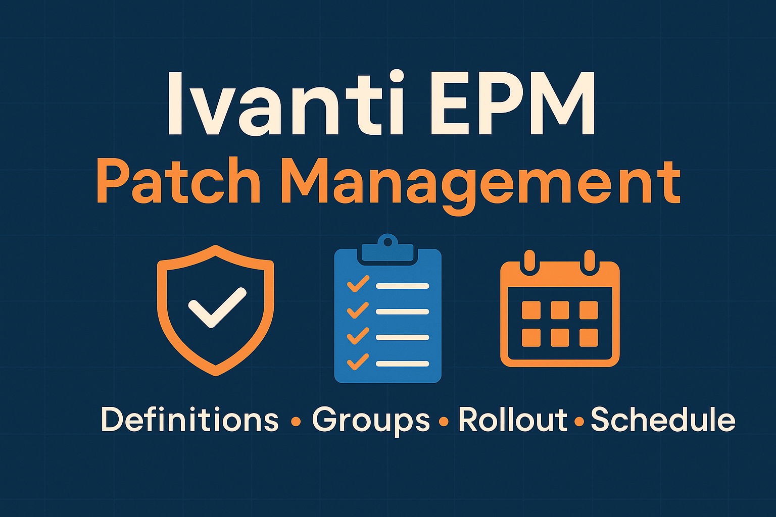 Patch – Configuration with Ivanti EPM