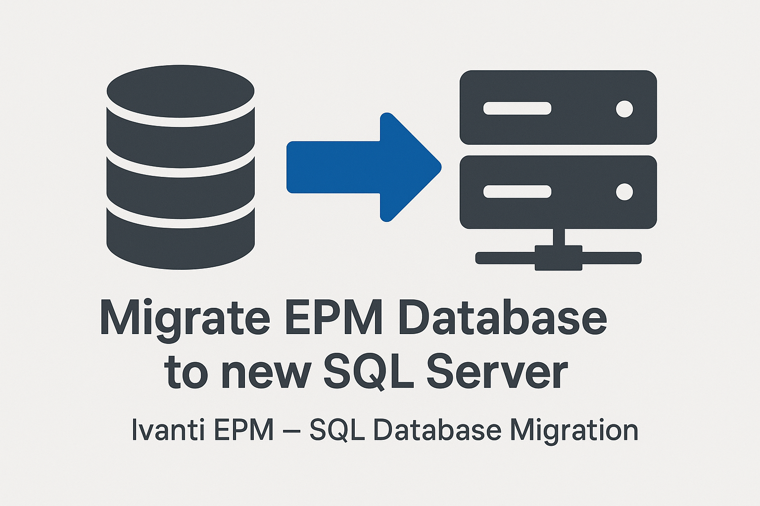 Server – Migrate SQL with Ivanti EPM