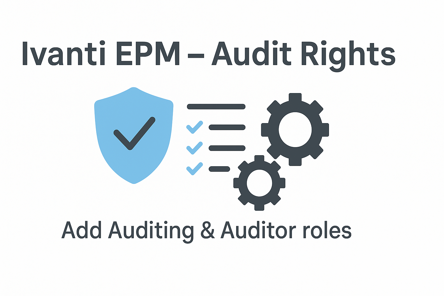 Server – Enable Audit Rights with Ivanti EPM