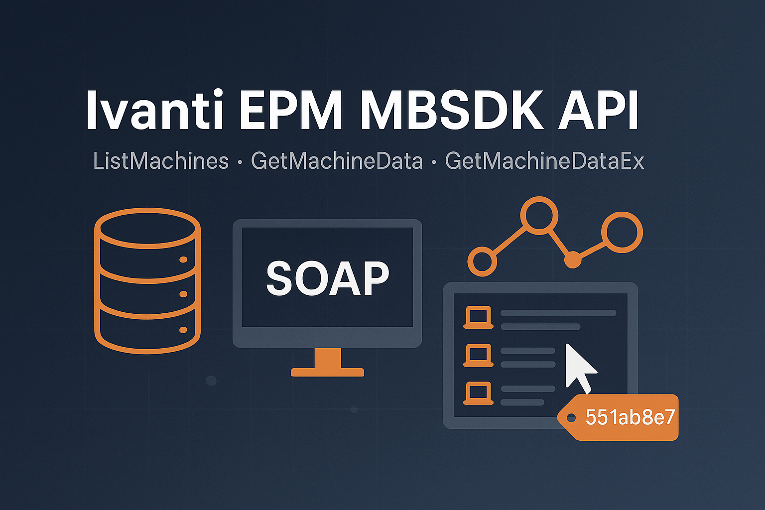 API – GetMachineData or GetMachineDataEx with Ivanti EPM