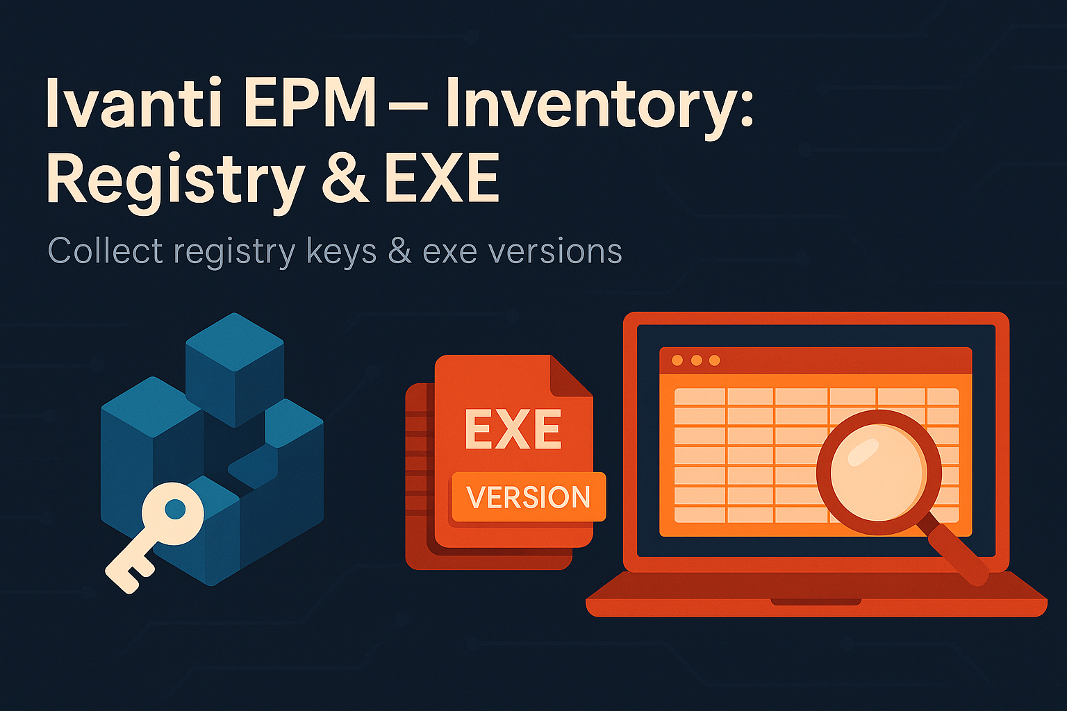 Inventory – Registry keys and exe file with Ivanti EPM