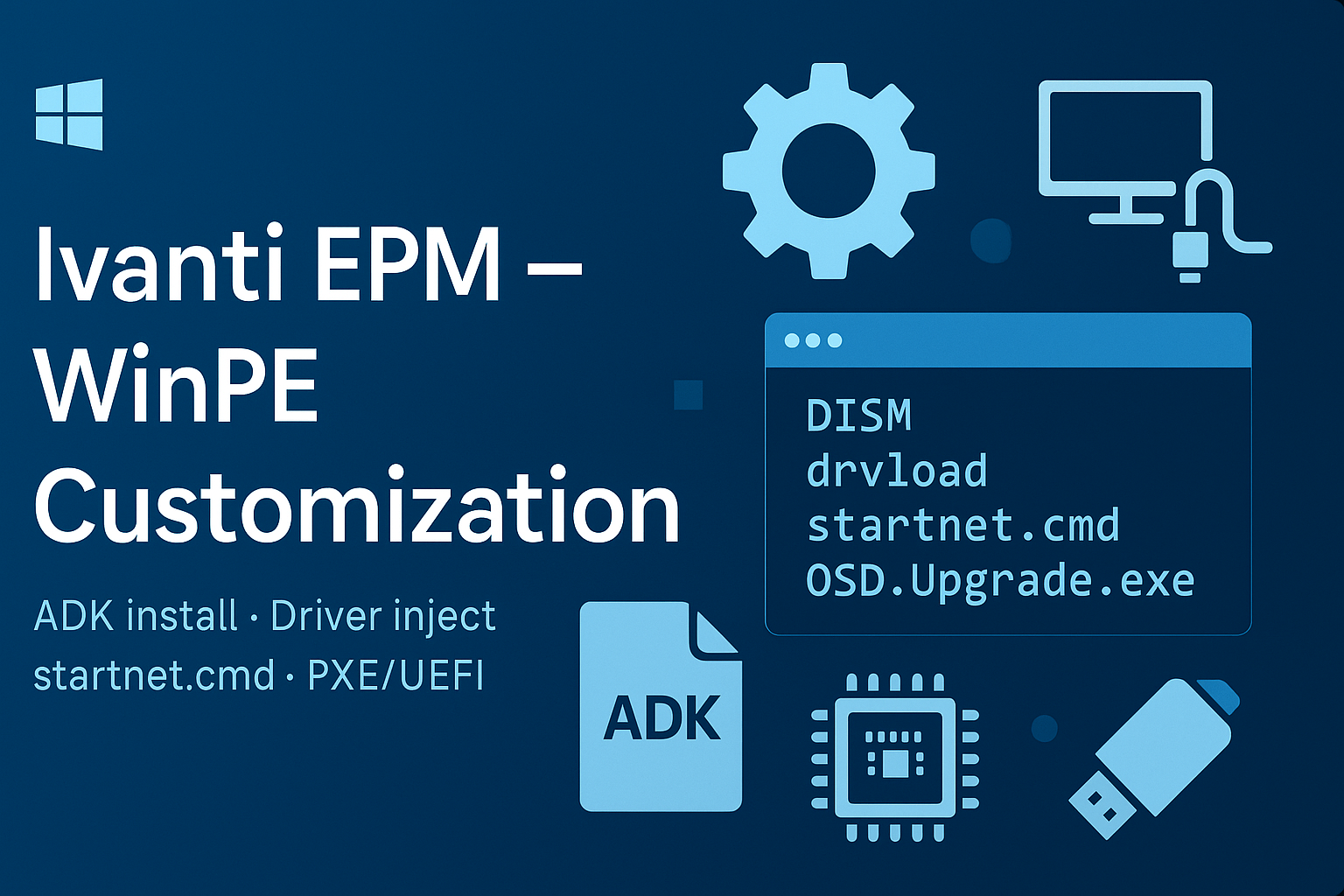 Provisioning – WinPE with Ivanti EPM