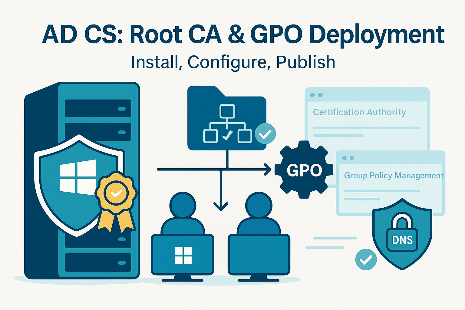 Installing an Enterprise Root Certificate with Windows Infrastructure Administration