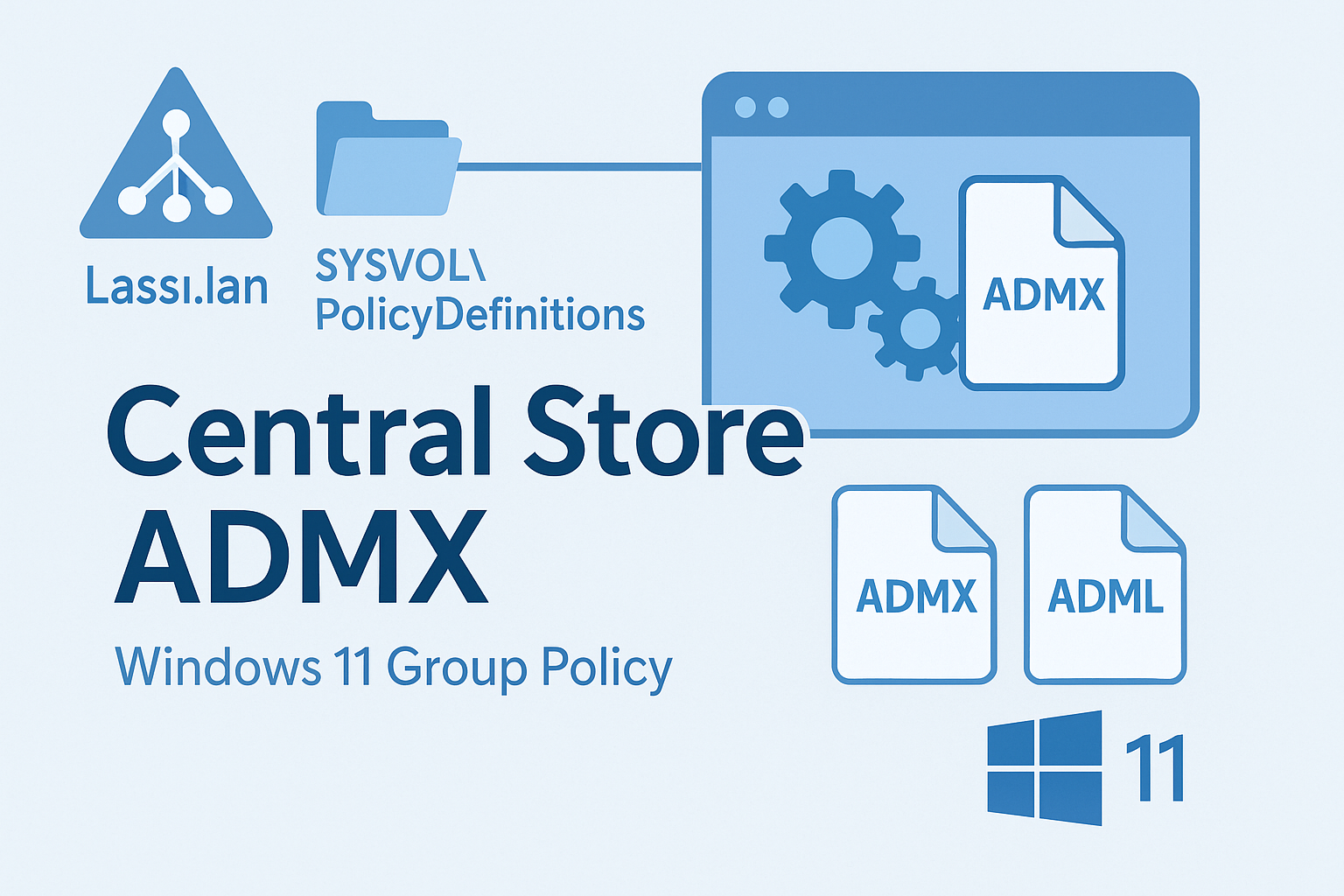 Central Store and ADMX Update with Windows Infrastructure Administration