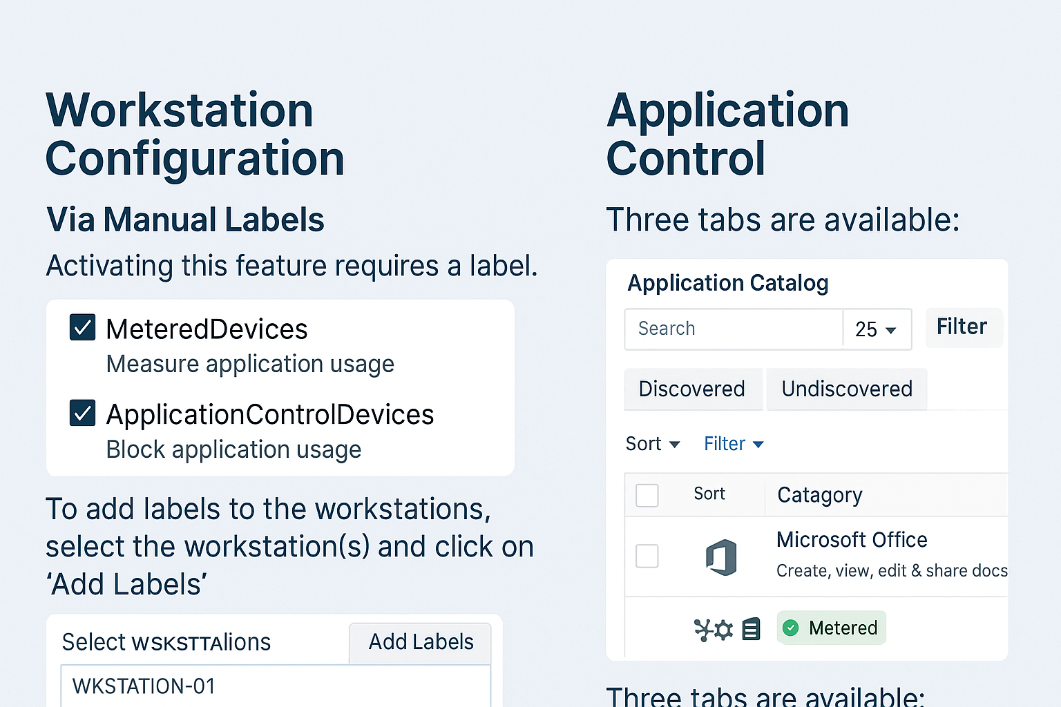 Manage Software Licenses and Application Control in Quest SMA