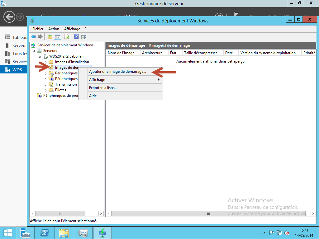 Ajouter image de boot