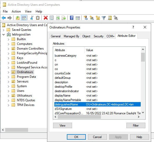 Manage LAPS Configuration Using MSI with Windows Security Administration screenshot