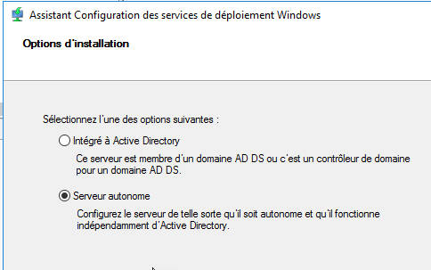 Serveur autonome MDT