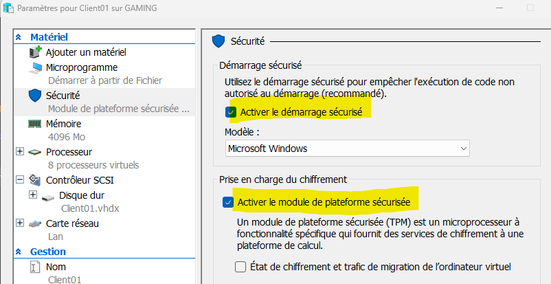 TPM Activation with Windows Security Administration screenshot