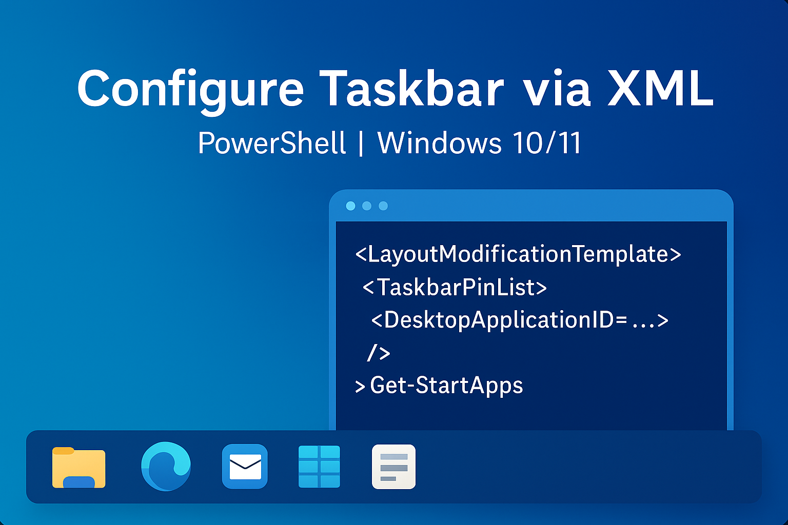 Customizing the Windows 11 Taskbar with Windows Master Images