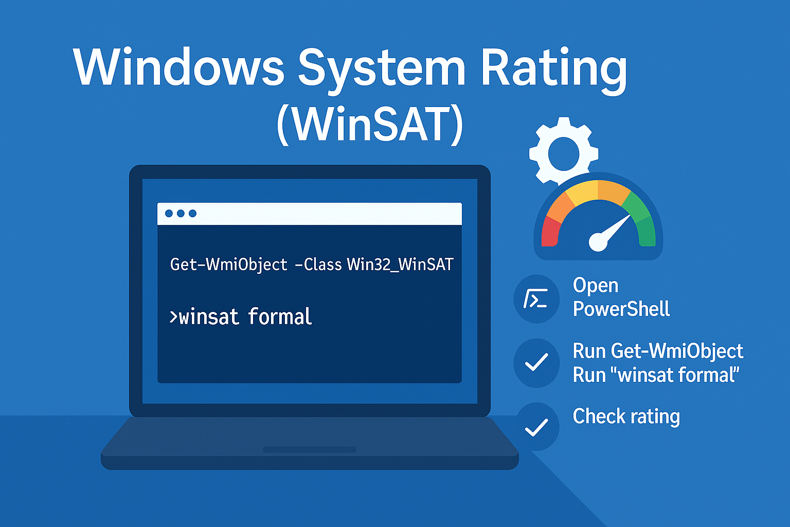 Retrieve Windows 10 System Rating with Windows Master Images