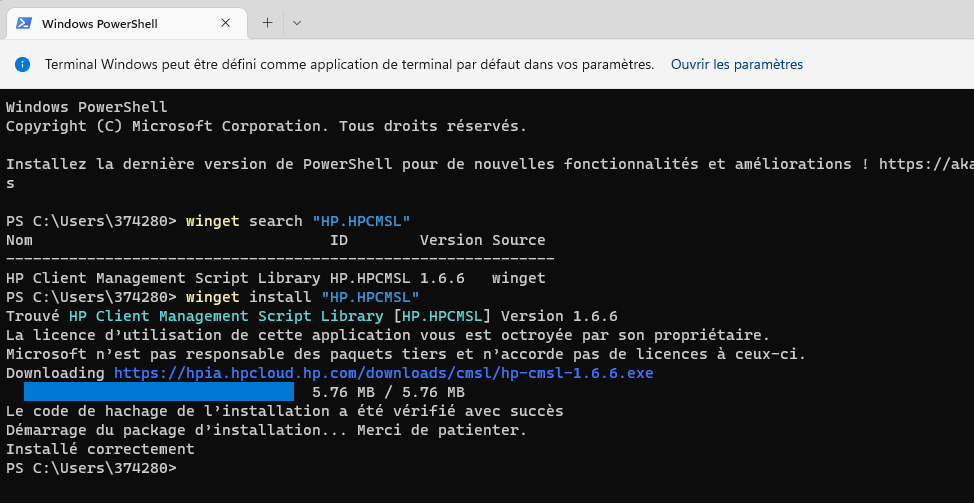 Download HP Drivers with PowerShell with BIOS and Driver Management screenshot