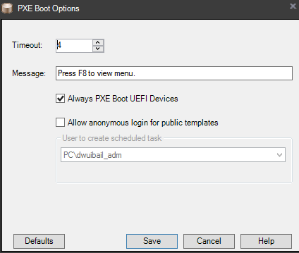 Provisionning - WinPE with Ivanti EPM screenshot