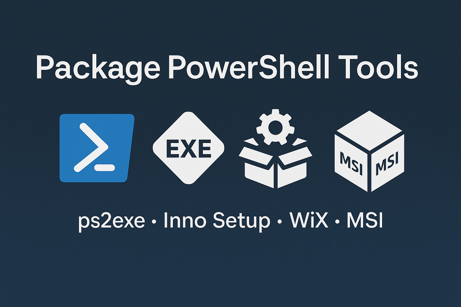 Package a PowerShell Script with Inno Setup