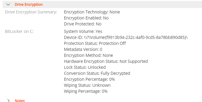 Quest SMA BitLocker and TPM inventory