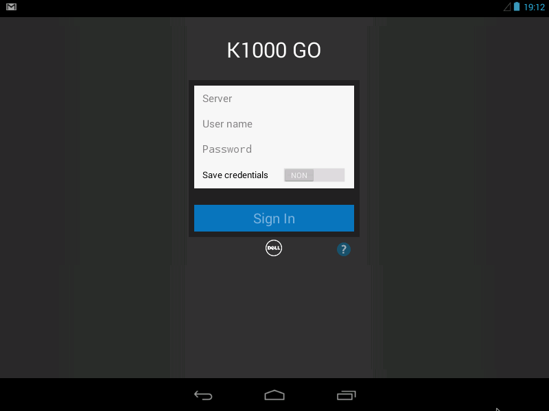 KACE Go mobile app for Quest SMA