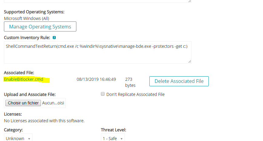 Quest SMA BitLocker and TPM inventory