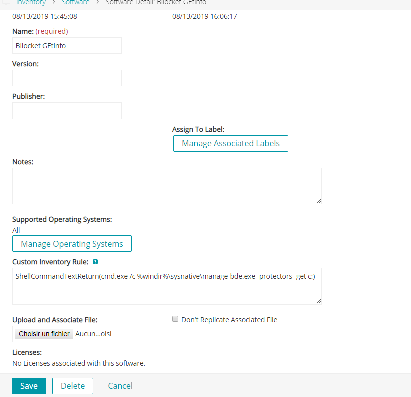Quest SMA BitLocker and TPM inventory