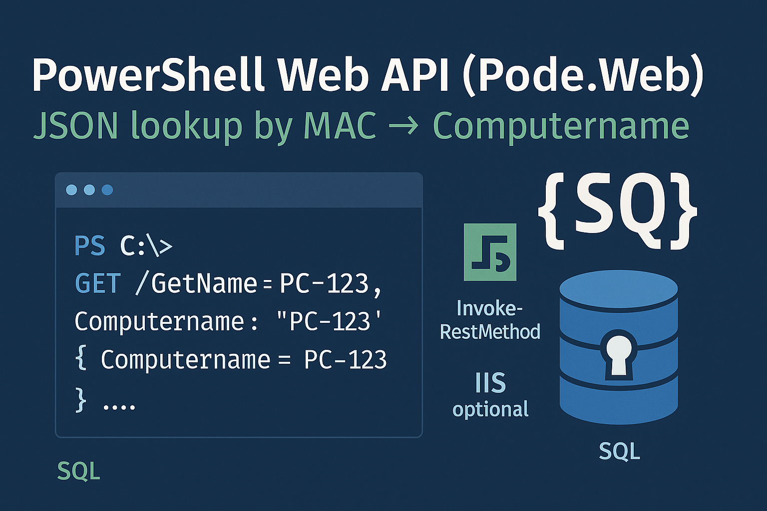 Create a Web service with Pode.Web with PowerShell Administration Scripts