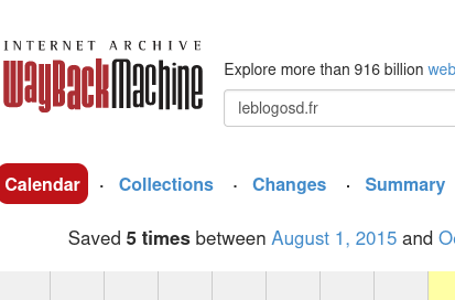 History of a website with Wayback Machine with Windows Security Administration