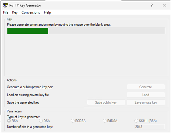 SSH Keys PuTTY screenshot