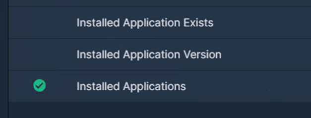 Example of a sensor where the expected cache option is not available