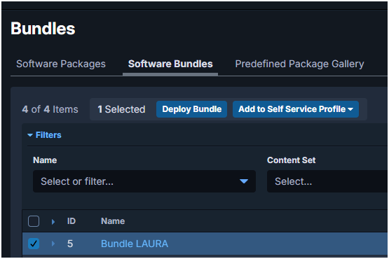 Tanium Deploy application bundle targeting
